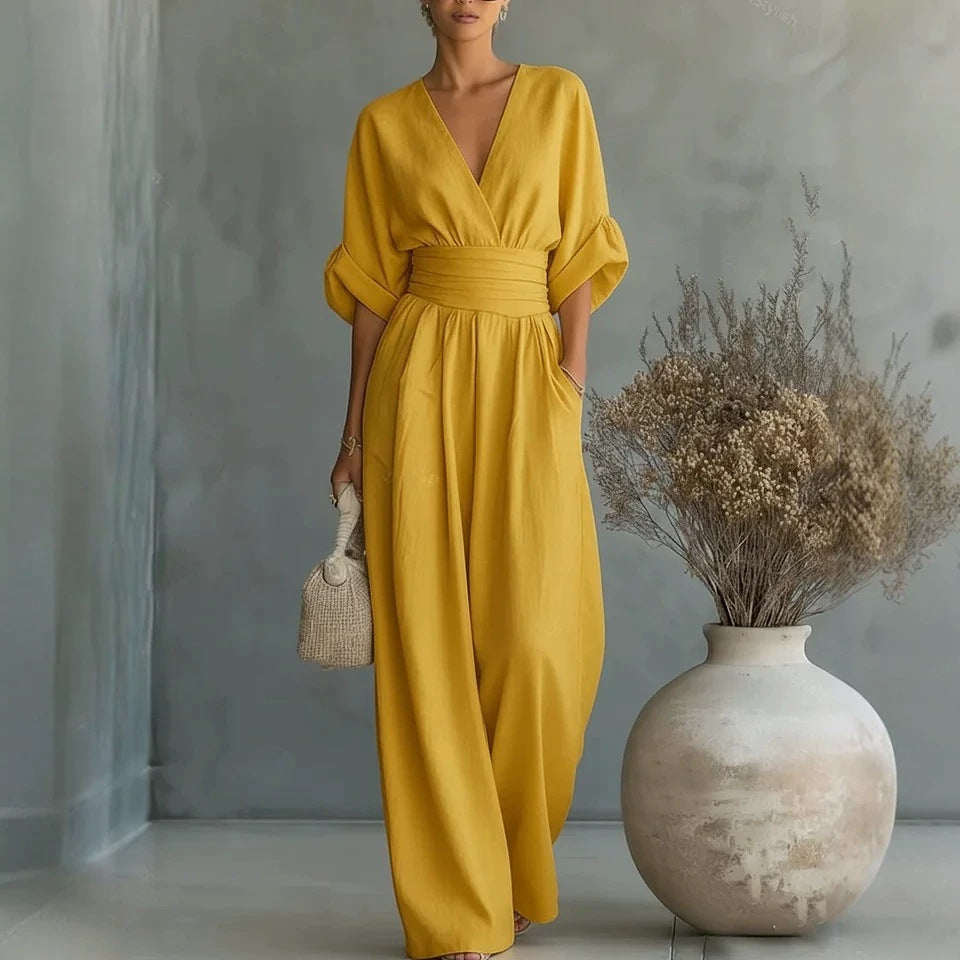 Short-sleeved Jumpsuit