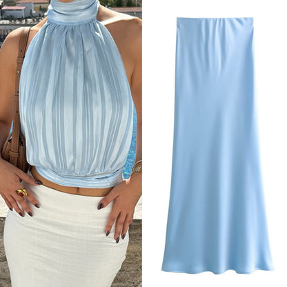 Chic Lace-up Tube Top