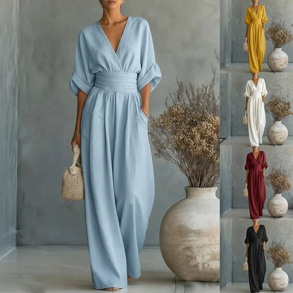 Short-sleeved Jumpsuit