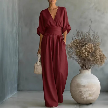 Short-sleeved Jumpsuit