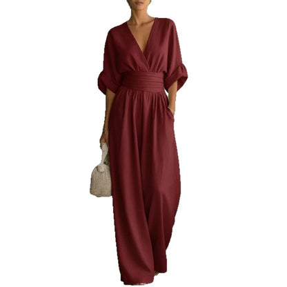 Short-sleeved Jumpsuit