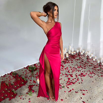 Sexy One-shoulder Backless