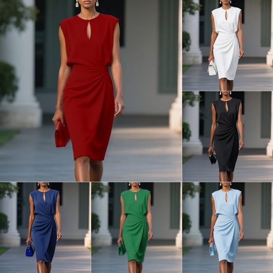Retro Elegant Solid Color