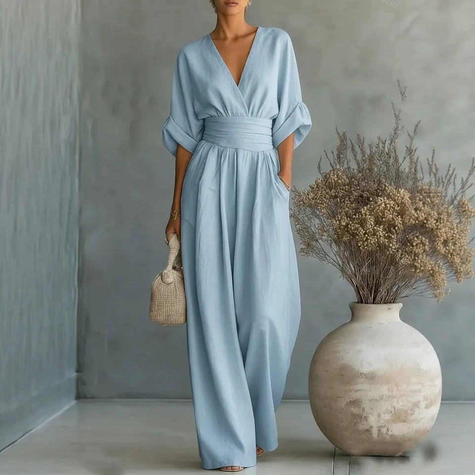 Short-sleeved Jumpsuit