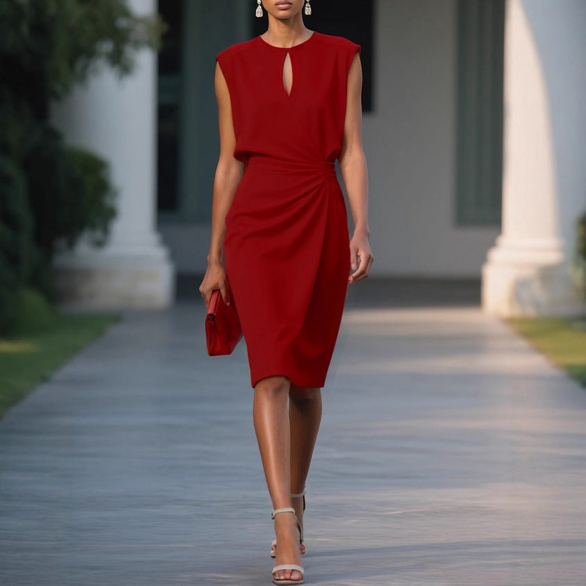 Retro Elegant Solid Color