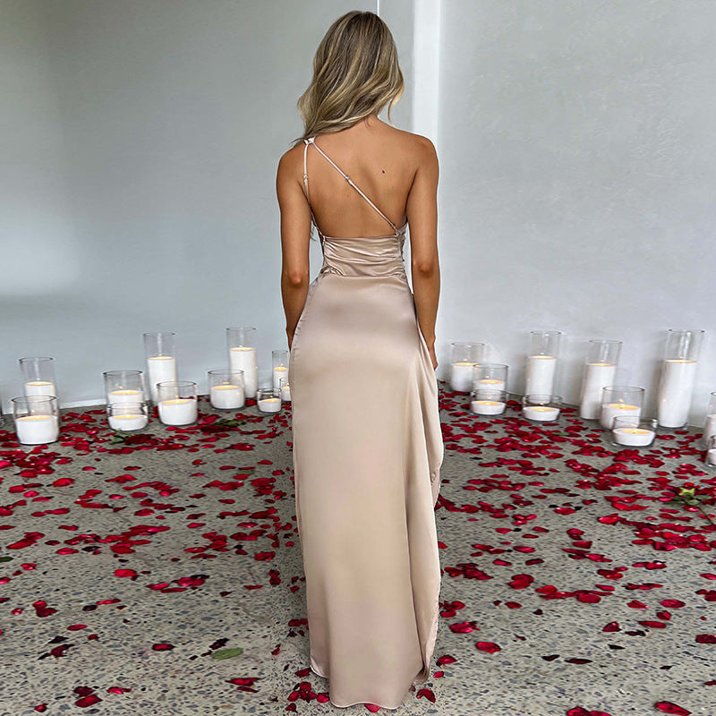 Sexy One-shoulder Backless