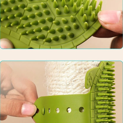 Cat Brush Comb Cat Toy Kitten Grooming Self Cleaning Wall Corner Scratcher Cats Massage Silicone Comb Brush Cat Accessories