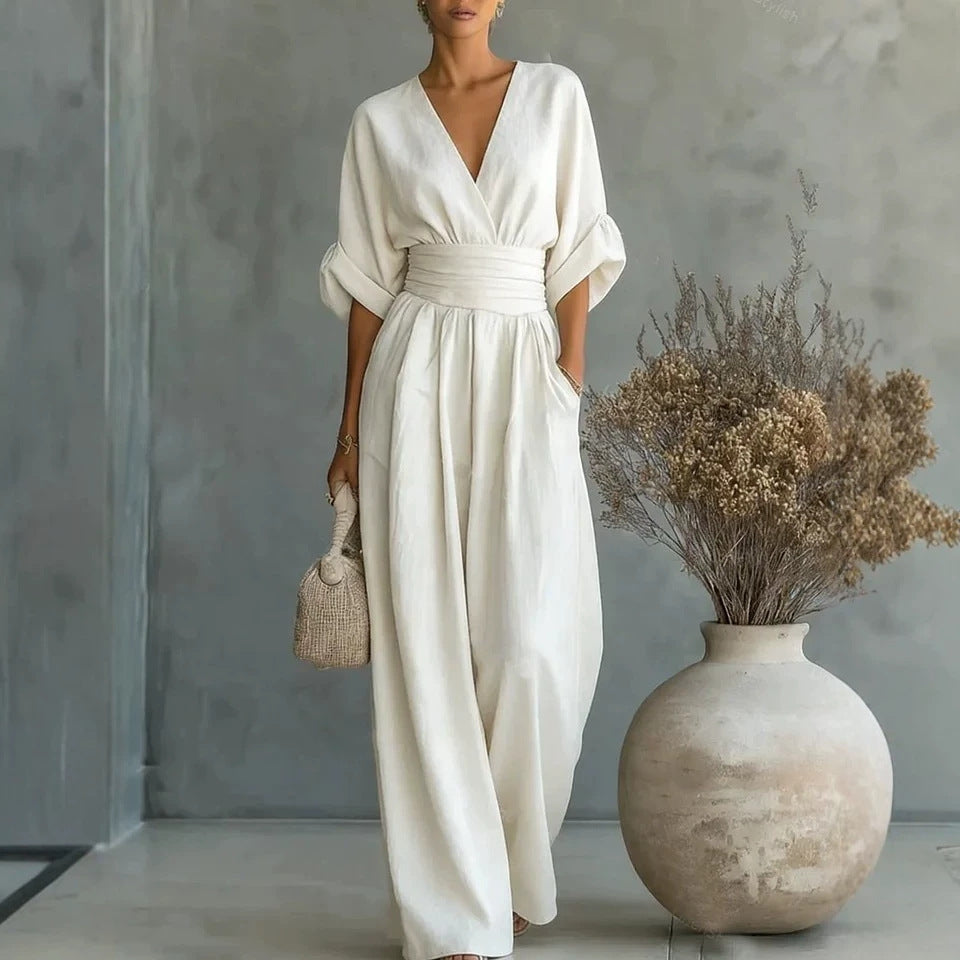 Short-sleeved Jumpsuit