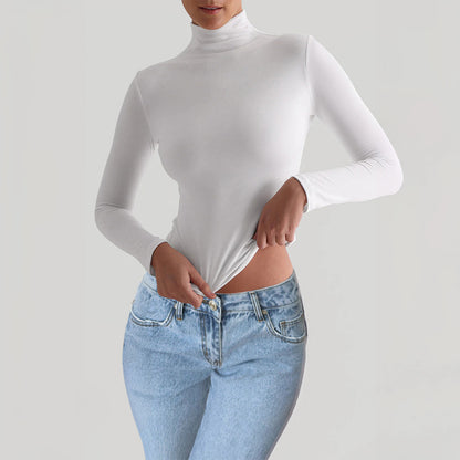 Y2K Slim Turtleneck T-shirt