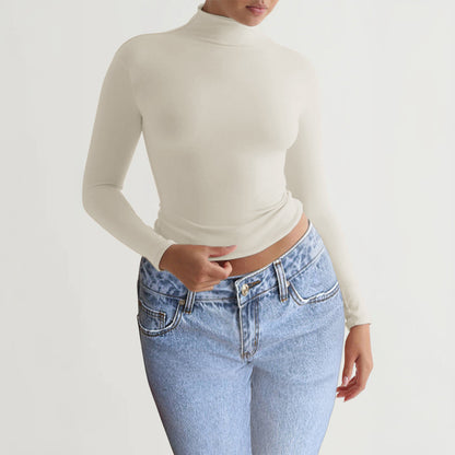 Y2K Slim Turtleneck T-shirt